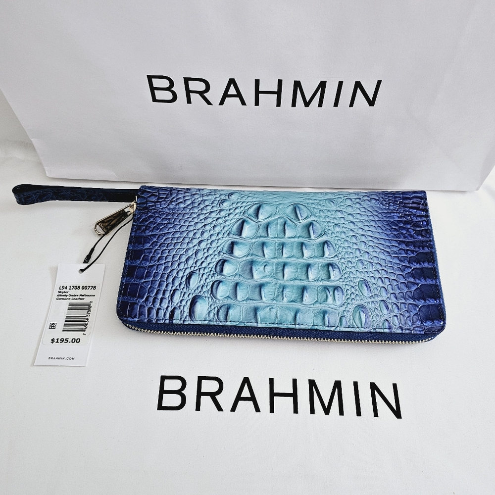 NWT Brahmin Affinity Ombre Melbourne Skyler Clutch - Picture 10 of 16